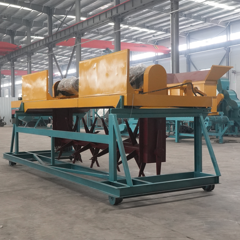Industrial Waste Food Composting Machine Organic Trough Type Compost Making Machines