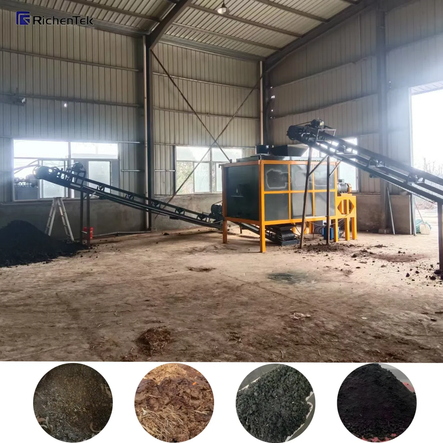 Compost Treatment Tank Composting Container Fermentation Tank, Livestock Manure Compost Making Machine Top Sale in Sri Lanka/Chile/Colombia