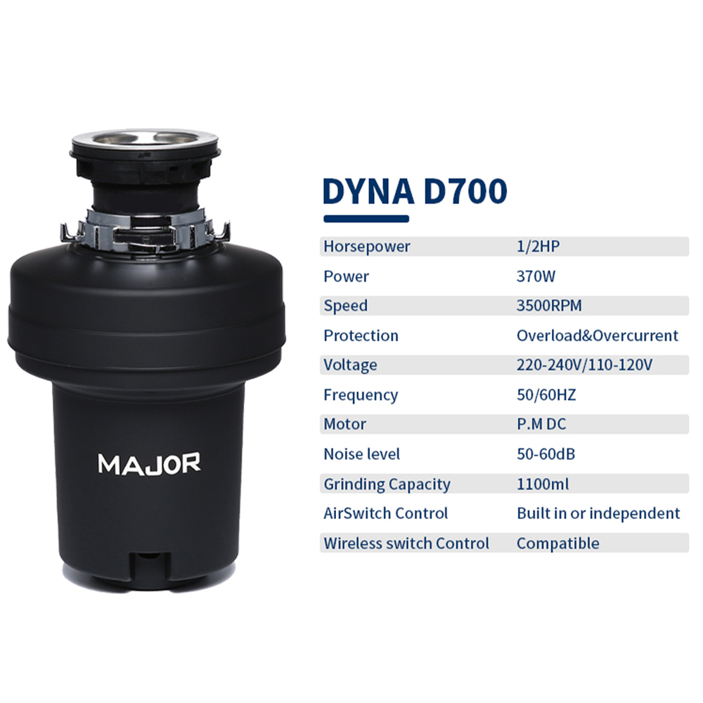 Household Smart Garbage Disposal Kitchen Food Waste Durable Kitchen Food Waste Disposal Machine