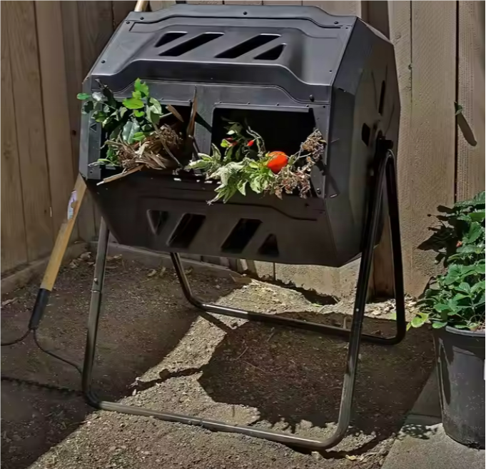Top Seller Cheap Price 160L Outdoor Rotary Composter Tumbling Compost Garden Compost Bin