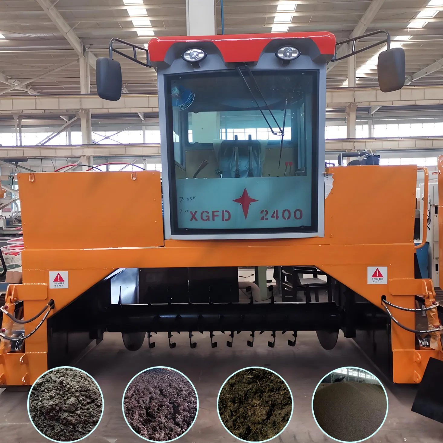 Livestock Manure Windrow Compost Turning Machine for Fertilizer, Best Crawler-Mounted Compost Turner for Fast &amp; Even Composting