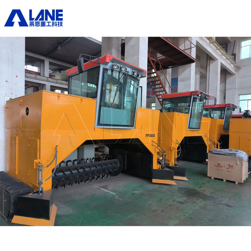LANE Mounted Compost Machine Turner Crawler Cow Dung Bio Fertilizer Compost Turner Machine Garden Waste Compost Turner Machine