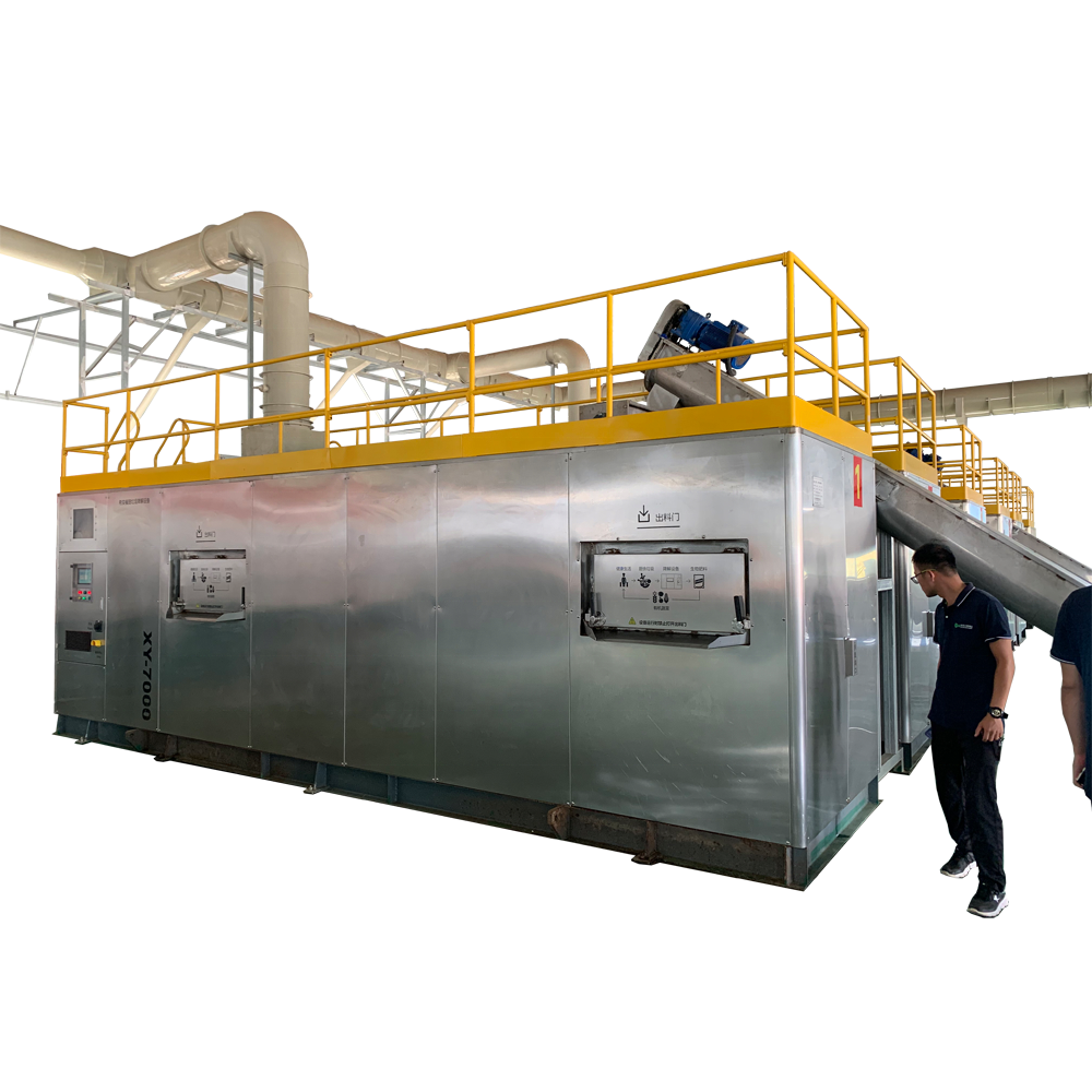 Aerobic Fermentation Machine for Eco-Friendly Conversion of Food Waste to Fertilizer 85% Reduction Rate Easy Operation 24 Hours