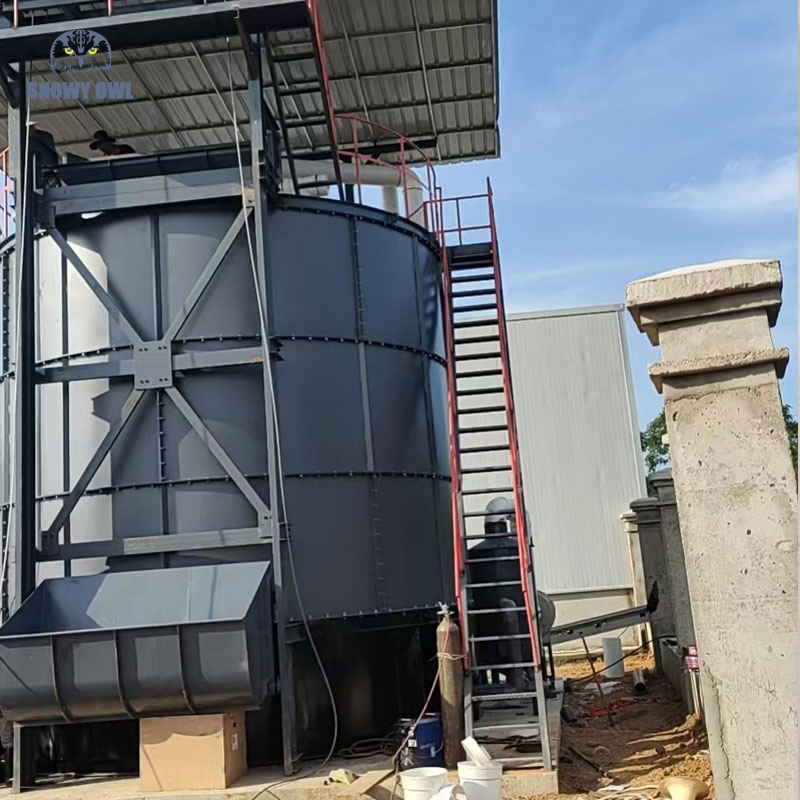 Energy Saving Organic Waste Fermenter Tank Aerobic Compost Fermentation Equipment