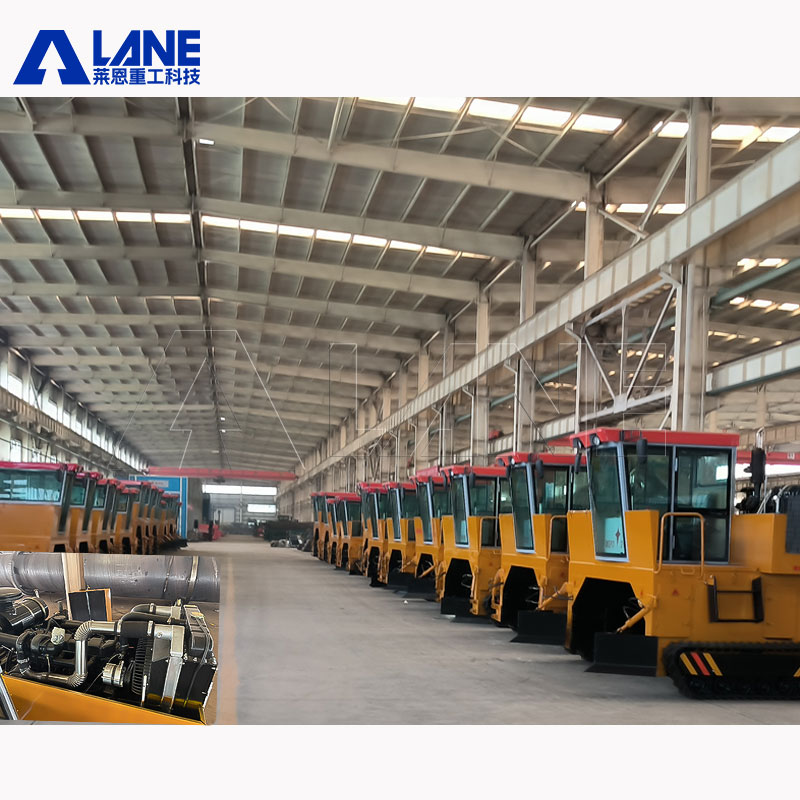 LANE Mounted Compost Machine Turner Crawler Cow Dung Bio Fertilizer Compost Turner Machine Garden Waste Compost Turner Machine