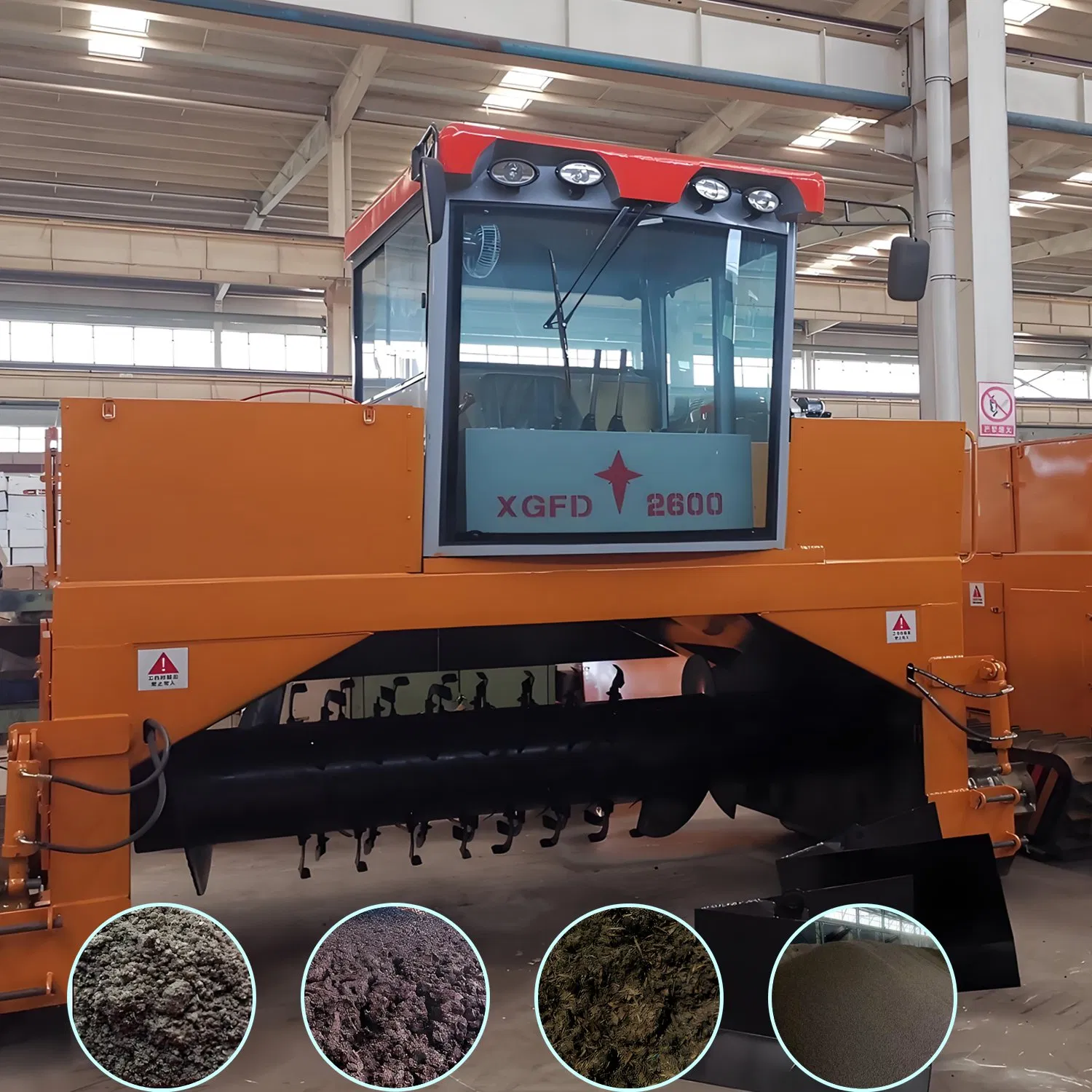 Livestock Manure Windrow Compost Turning Machine for Fertilizer, Best Crawler-Mounted Compost Turner for Fast &amp; Even Composting