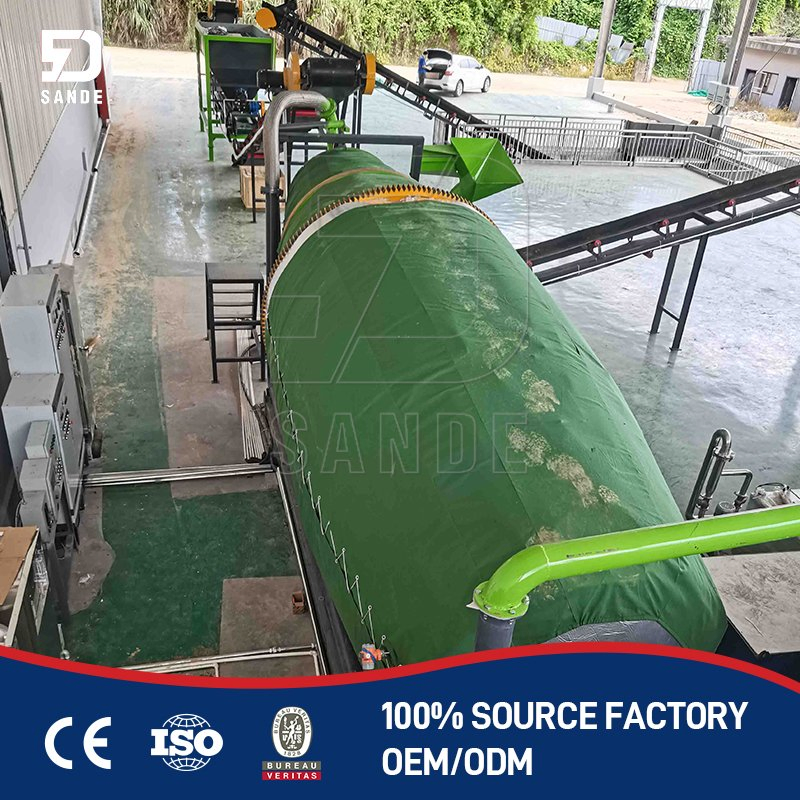 Automated Poultry Farm Waste Recycling System, Goose Manure Composting Organic Fertilizer Production Line