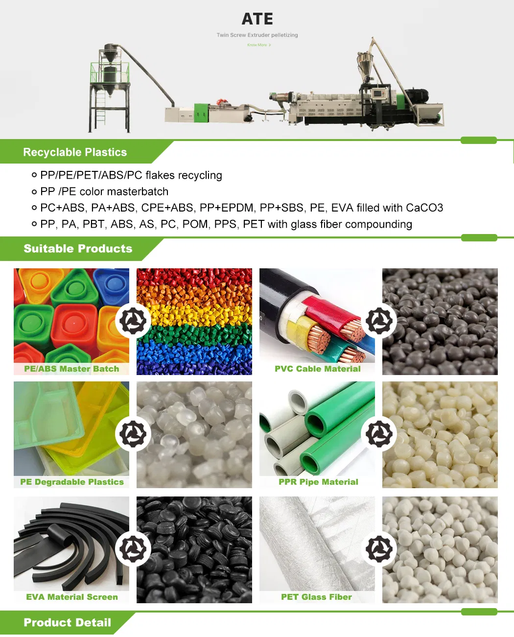 PMMA Regrinds Machine Structure