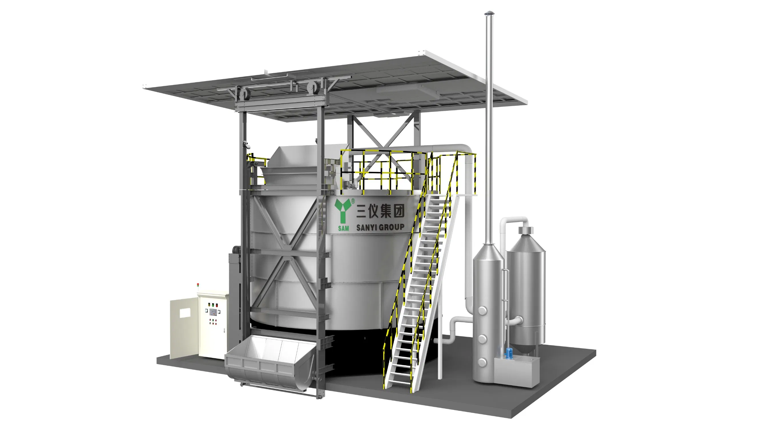 Agricultural Machinery Fermentation Composting Organic Material Industrial Composting Equipment Composting Machine
