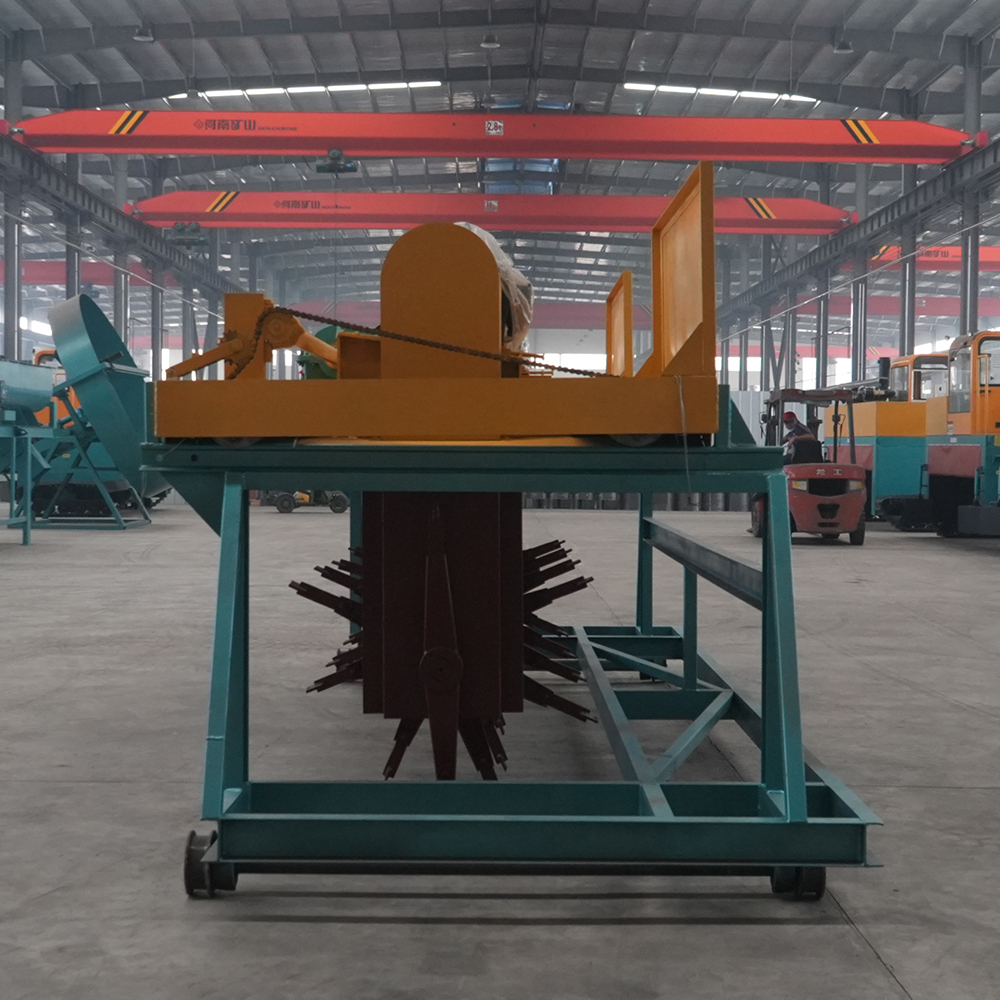 Industrial Waste Food Composting Machine Organic Trough Type Compost Making Machines