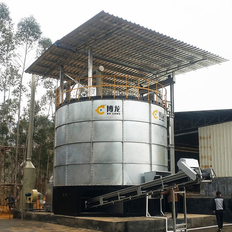 Microbial Fertilizers Commercial Composting Vessel Solid Waste Fermentation Tank