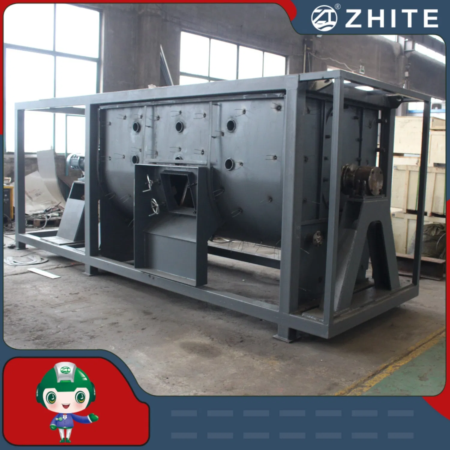Automatic Organic Waste Composting Machine for Livestock Manure with Air Purification