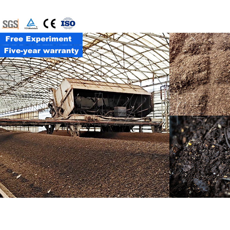 Lane Manure Ferment Compost Machine Chain Plate Turner Fermentation Composting Machine