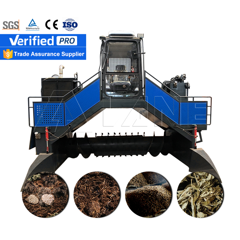 Lane Large Earthworm Manure Composter Drum Cow Dung Compost Machine Palm Nut Shells Composting Machine Food Waste Compost Machine