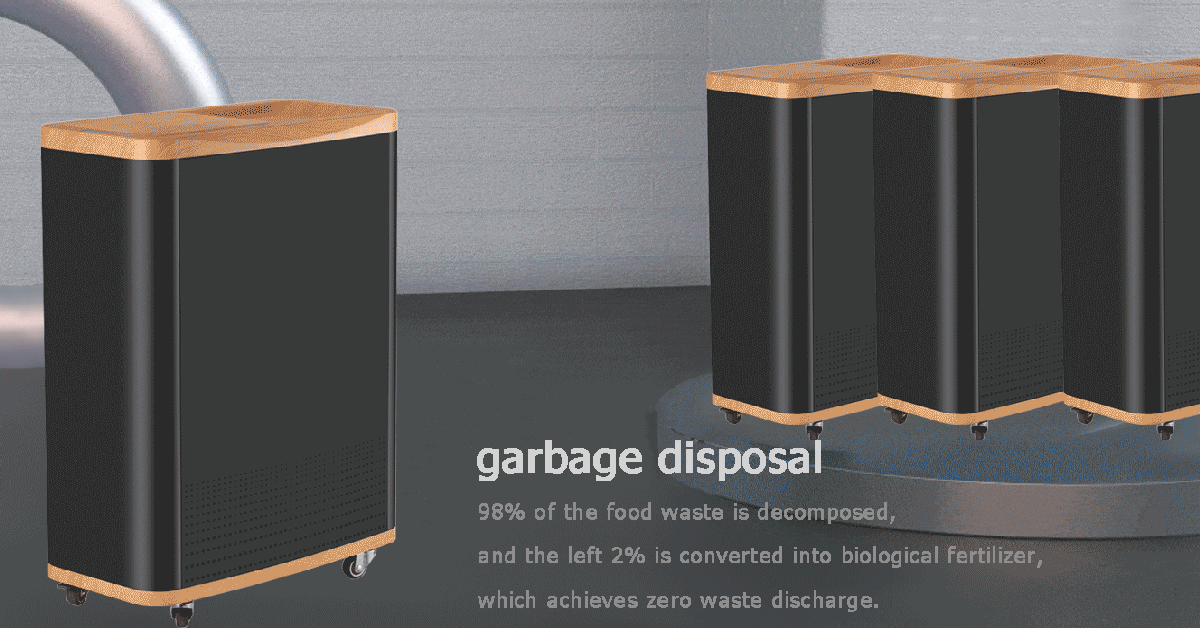 Food Waste Digester Garbage Disposal Automatic Food Waste Processor Food Cycler Composting Machine Kitchen Waste Recycling