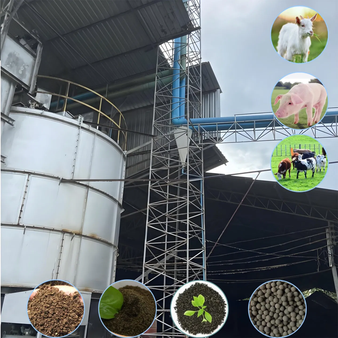 Automatic Animal Livestock Chicken /Cow Manure Organic Fertilizer Composting Making Machine-Organic Waste Treatment Equipment
