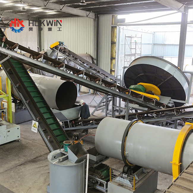 Cow Chicken Pig Manure Organic Fertilizer Making Line Compost Granulation Machine For Agricultural Waste Recycling