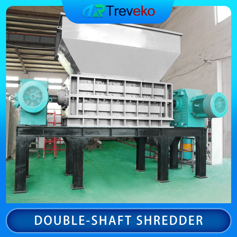 Industrial Twin-Shaft Crushing Equipment for Organic/ Green Waste Processing