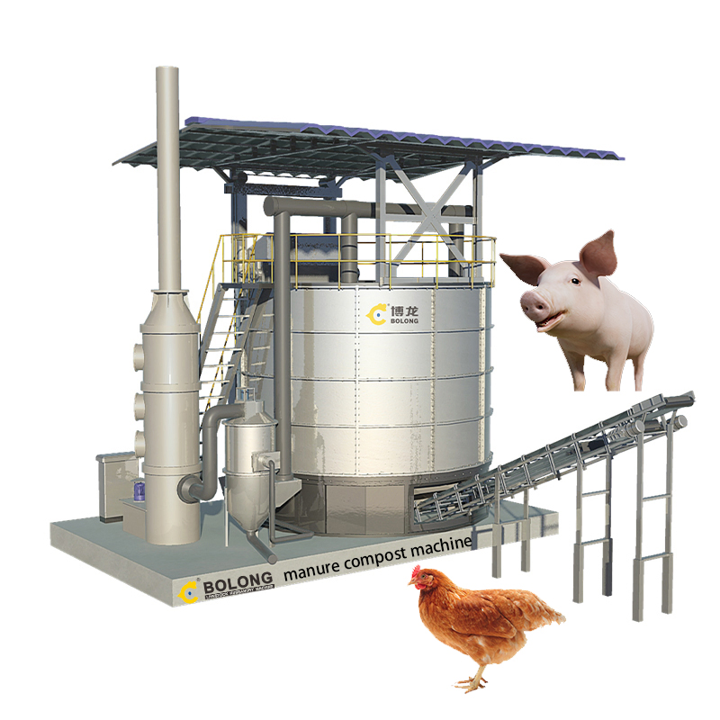 Chicken Manure Waste Recycling Composting Machine Organic Fertilizer Equipment Compost Maker Machine