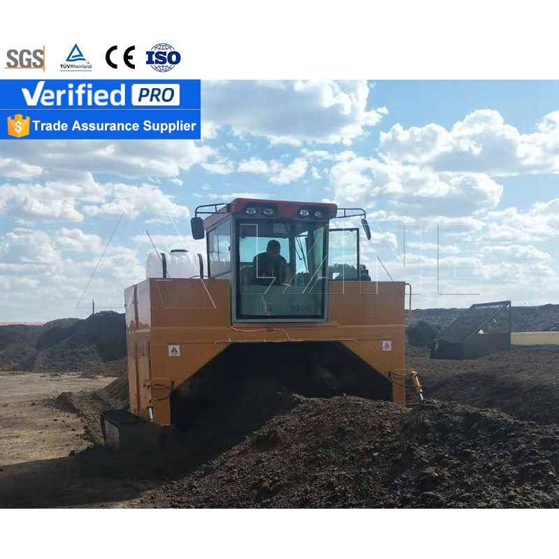Lane Good Quality Moving Crawler Type Compost Turner Machine for Organic Fertilizer Production Line Composting Food Waste Disposer