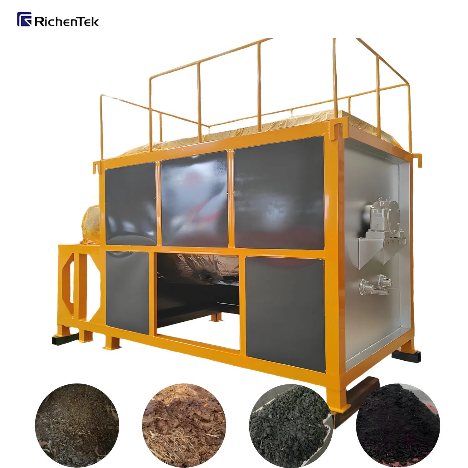 China High Temperature Aerobic Composting Machine / Automatic Organic Fertilizer Equipment for Animal Waste (Cow Dung), Hot Sale in Vietnam, Thailand, Philippin