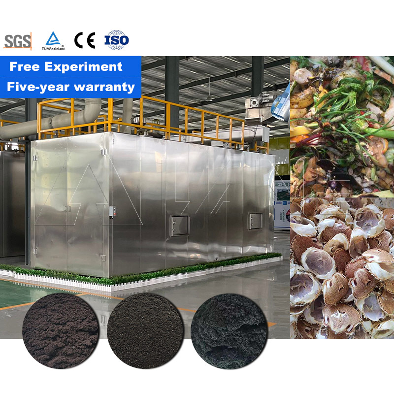 Lane High Temperature Aerobic Bio-Composter Machine Microbial Food Waste Recycling System for Rapid Fertilizer Fermentation