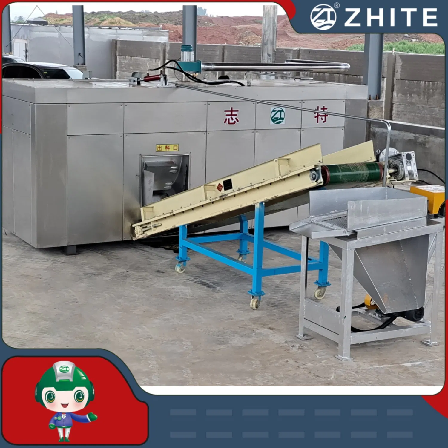 Food Waste Composting Machine for Organic Fertilizer Fermentation