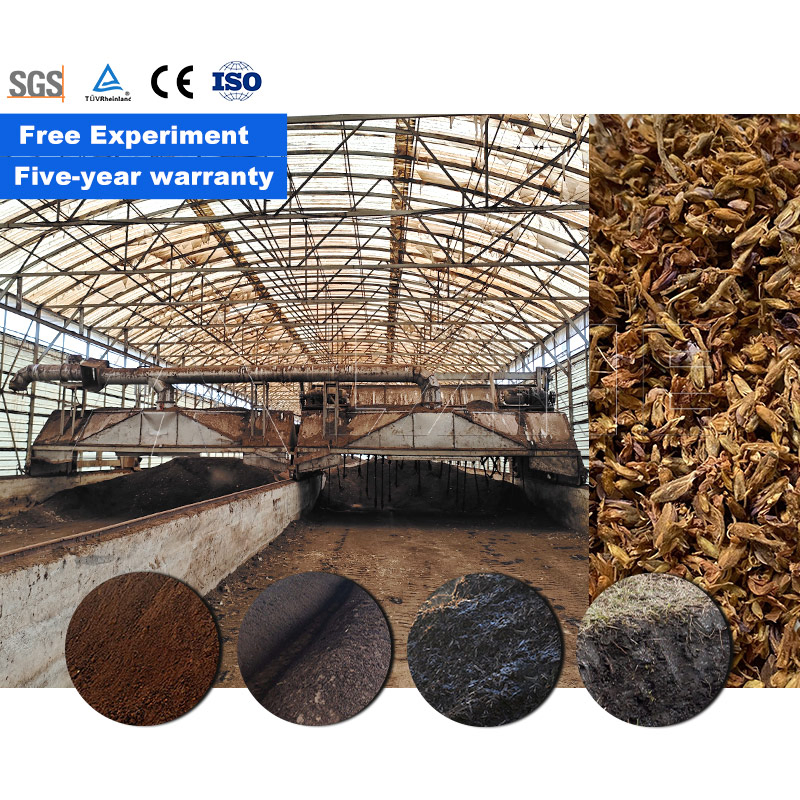Agricultural Waste Compost Turner Organic Waste Compost Machine