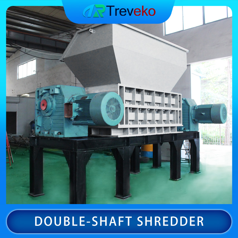 Durable Shearing Double-Shaft Pre-Shredder Machine Equipment for Recycling Centers and Waste Management
