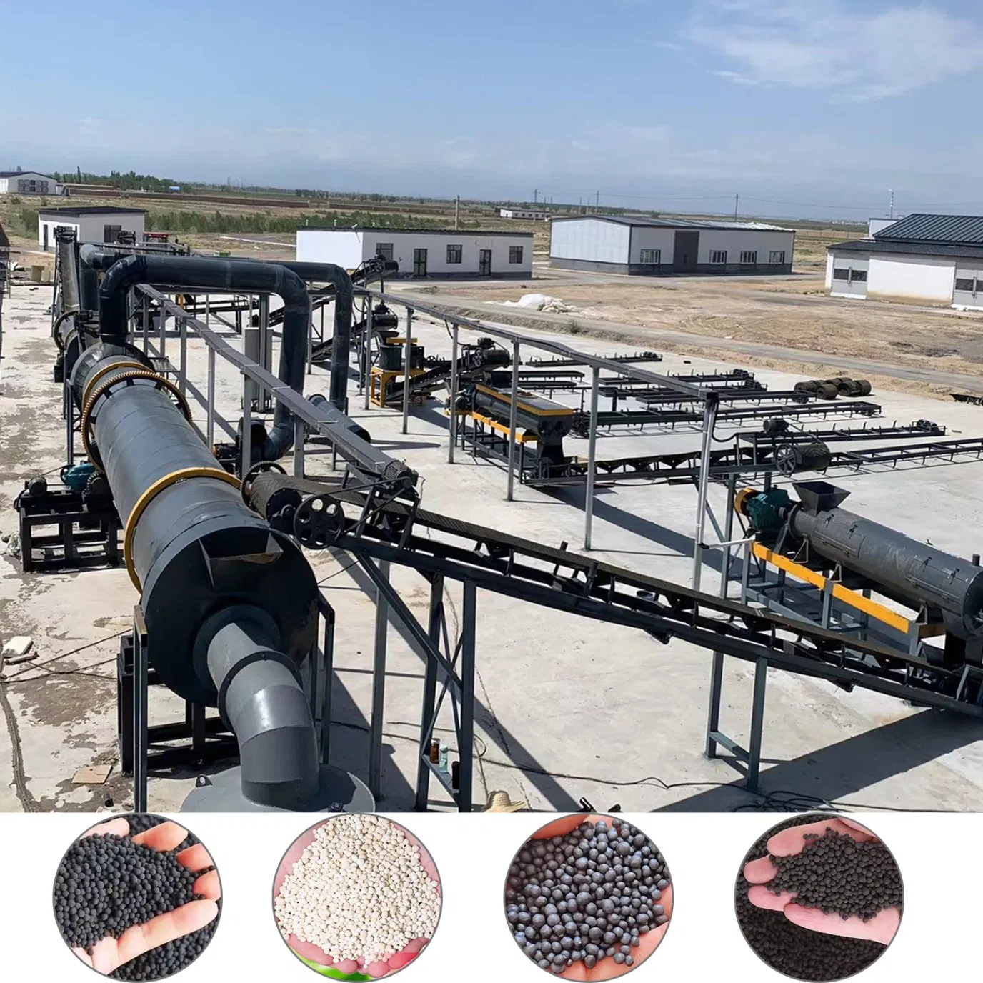 Robust Compost Turning Equipment for Static &amp; Dynamic Fermentation Modes, Manure Fertilizer Granulator Line