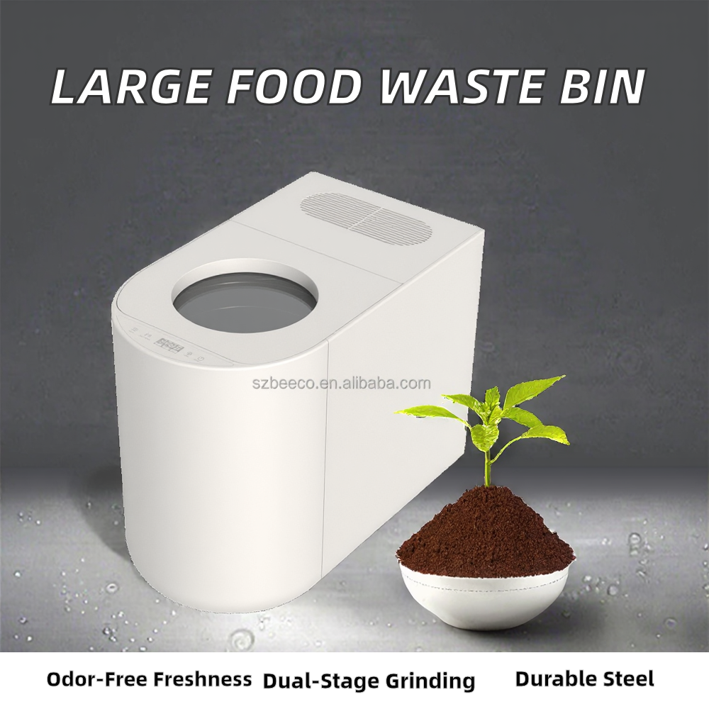 4.5L Electric Stainless Steel Big Capacity Food Waste Composting Machine Odor-free Deodorant Garbage Collector Home Kitchen