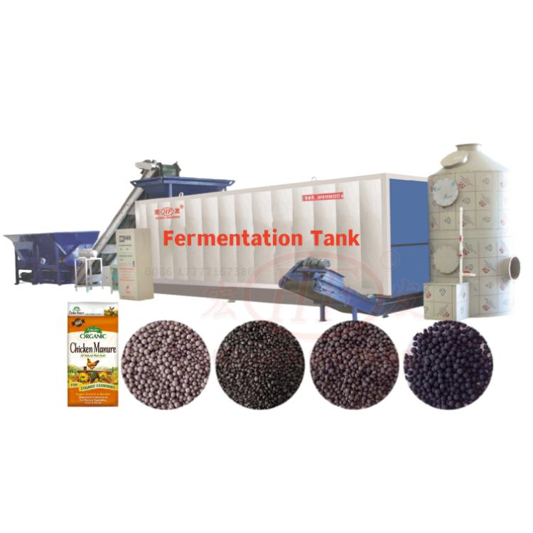 Kitchen Food Waste Degradation Composting Machine Organic Fertilizer Fermentation Disposal Fertilizer Machine Making