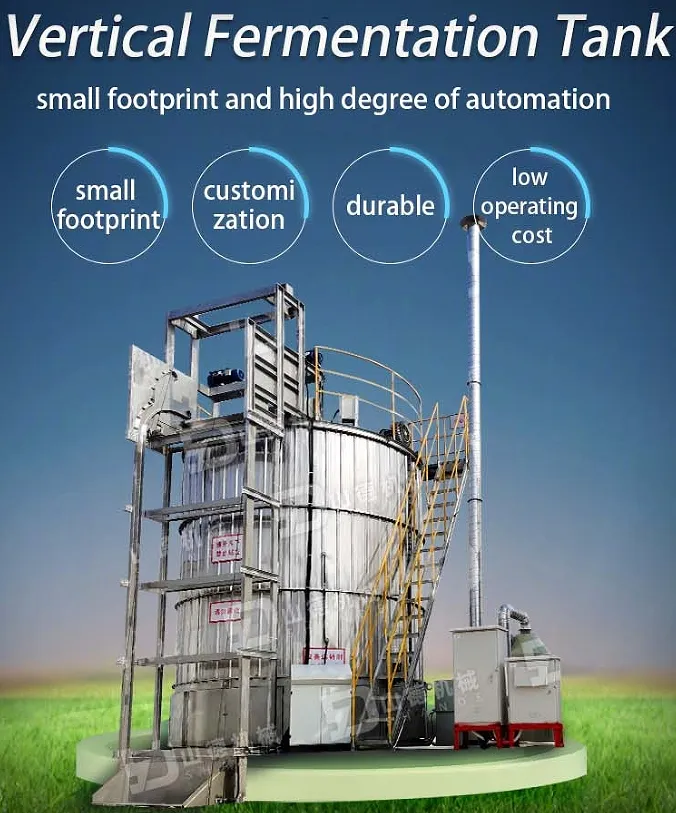 Organic Fertilizer Machine for Composting and Fermenting Kitchen Waste and Livestock Manure