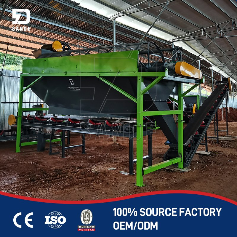 Automated Poultry Farm Waste Recycling System, Goose Manure Composting Organic Fertilizer Production Line