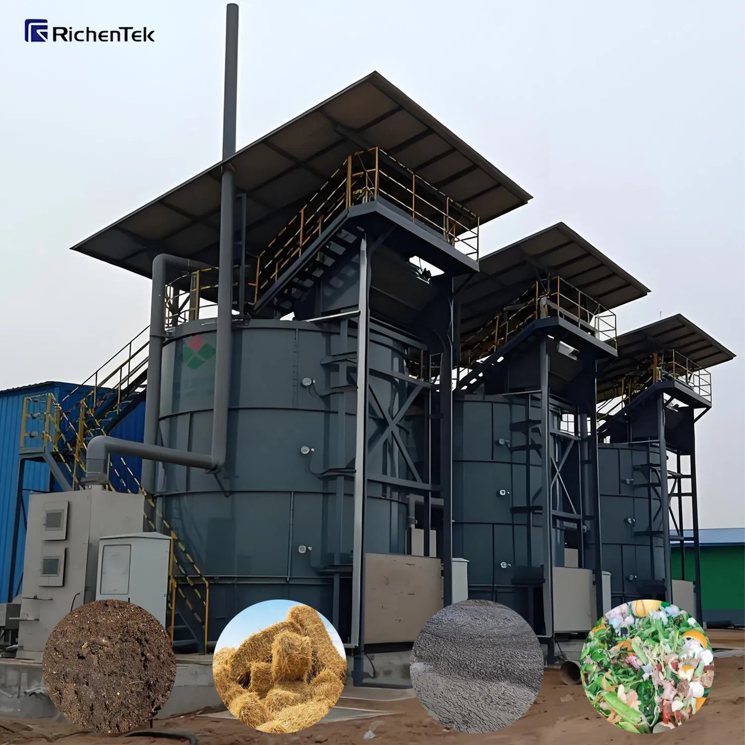 Food Waste Processing System - Automatic Composting with 10-15% Lower Energy Consumption
