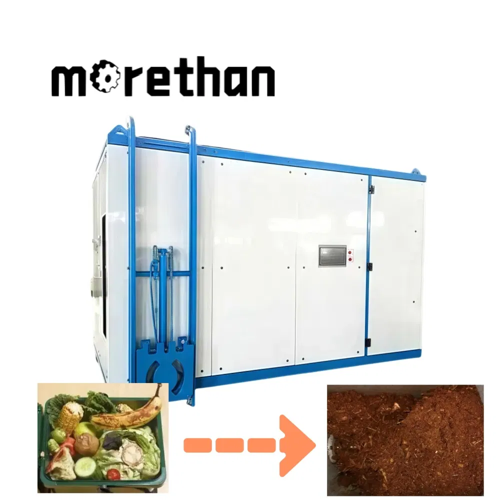 Automatic Commercial Food Compost System Global Large Organic Food Waste Composting Machine Kitchen Waste Treatment Equipment