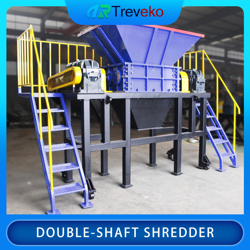 Durable Shearing Double-Shaft Pre-Shredder Machine Equipment for Recycling Centers and Waste Management