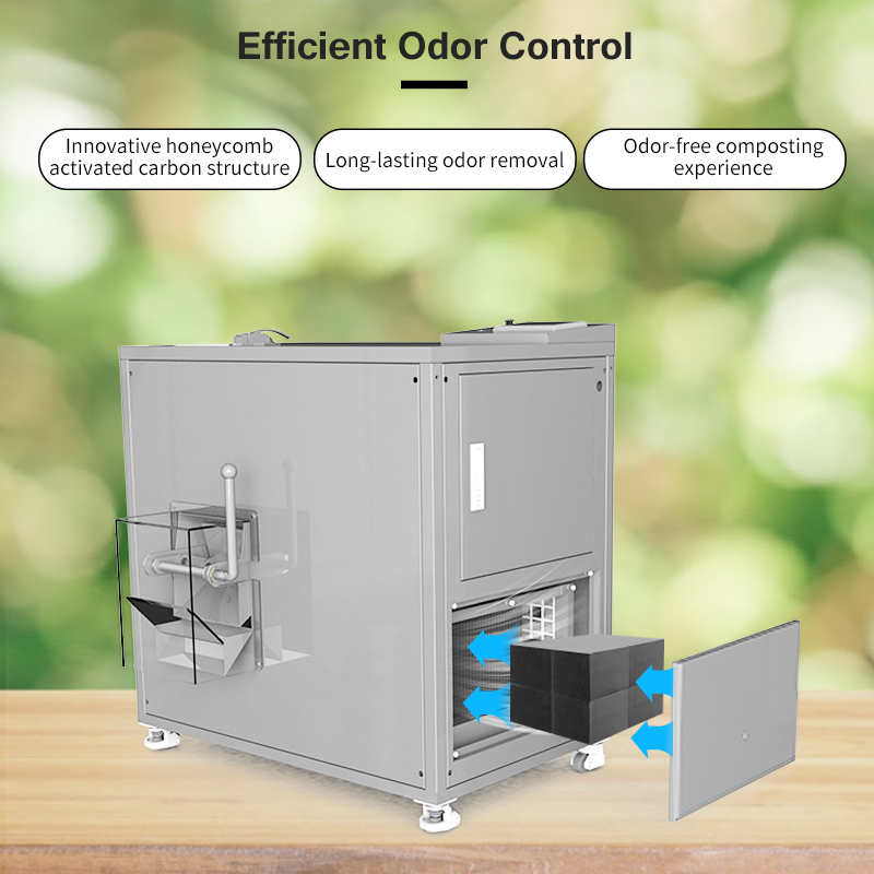 Organic Compost Food Waste Composting Machine Commercial Food Waste Disposer Compost Machinery