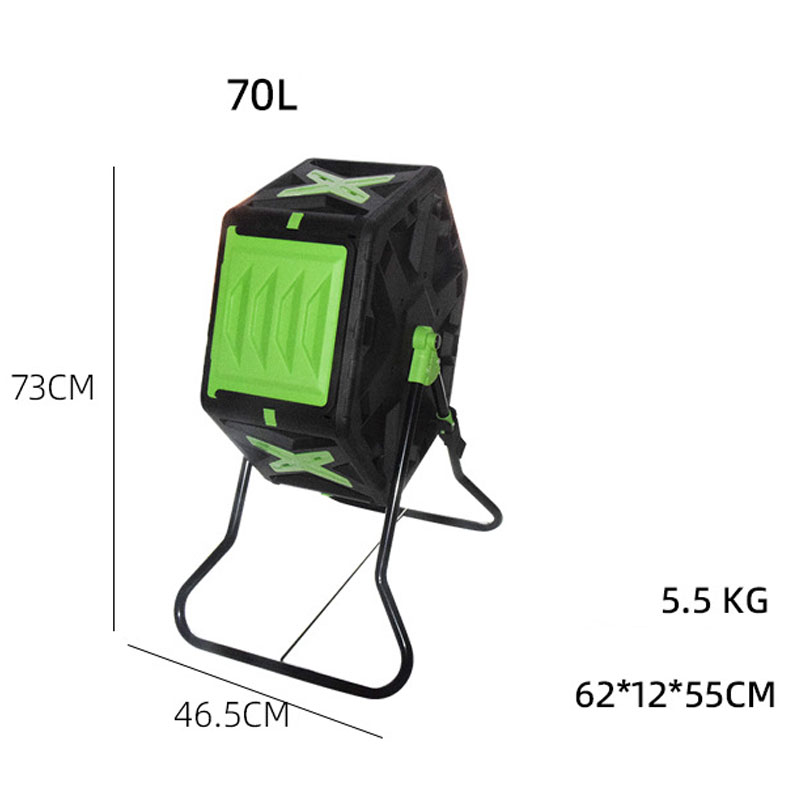 High Quality Outdoor Kitchen Waste Home Composting Machine Rotating Tumbling Composter Compost Bin Tumbler for Garden