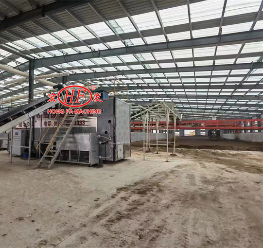 Food Waste to Fertilizer Recycling Machine Organic Food Waste Cow Pig Sheep Chicken Manure Waste Composting Machine Turning Plant
