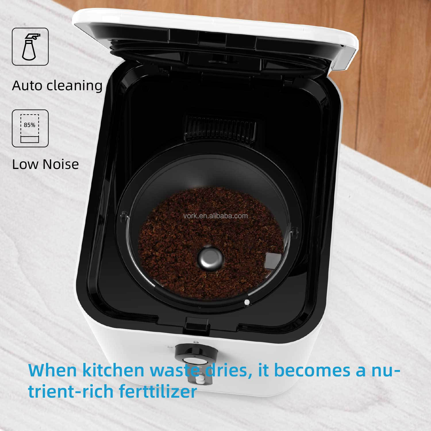 CE 220V 3L Electric Composter Kitchen Smart Compost Bin Household Food Waste Processor