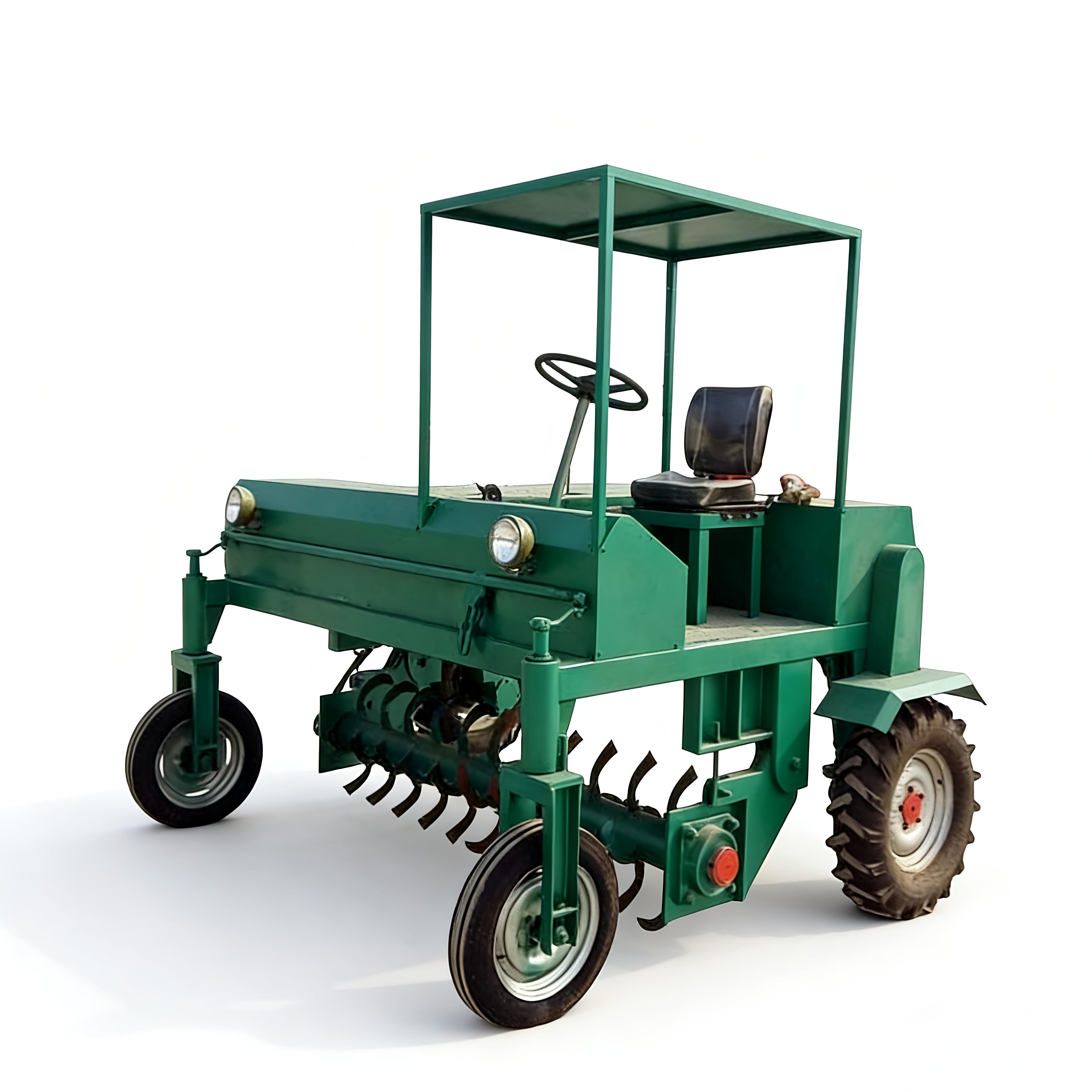 Poultry Manure Self-Propelled Wheeled Composting Machine / Mobile Compost Turning Machine High-Efficiency Tracked Design 500-700