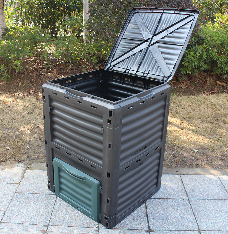 300L Outdoor Garden Waste Compost Bin Composter
