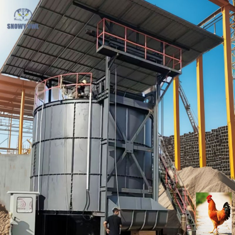 Energy Saving Organic Waste Fermenter Tank Aerobic Compost Fermentation Equipment
