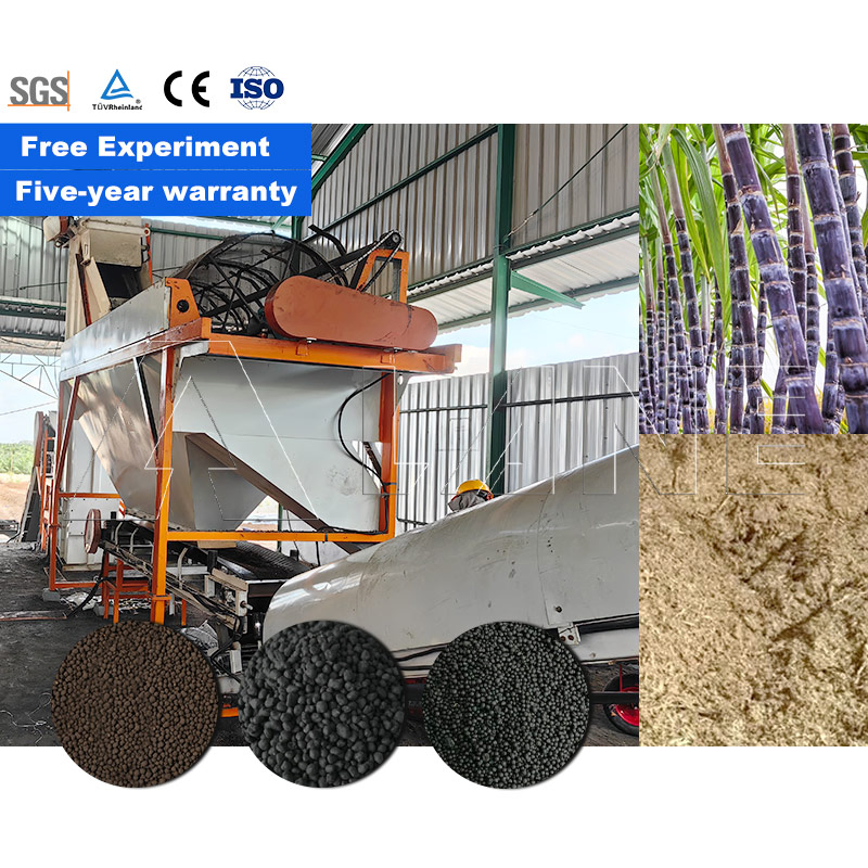 Banana Waste Molasses Residue Composting Process Organic Fertilizer Production Line