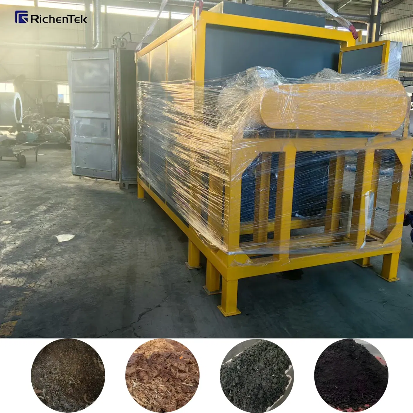 Compost Treatment Tank Composting Container Fermentation Tank, Livestock Manure Compost Making Machine Top Sale in Sri Lanka/Chile/Colombia
