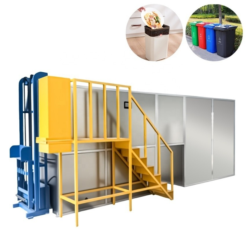 Food Waste to Fertilizer Converter - Commercial Composting &amp; Dewatering Machine for Organic Recycling