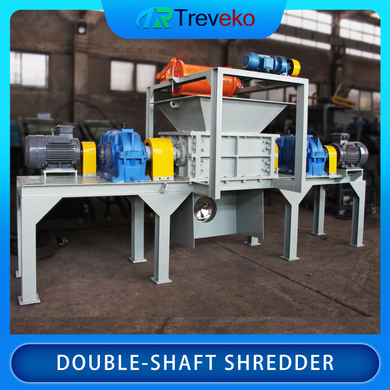 Industrial Twin-Shaft Crushing Equipment for Organic/ Green Waste Processing