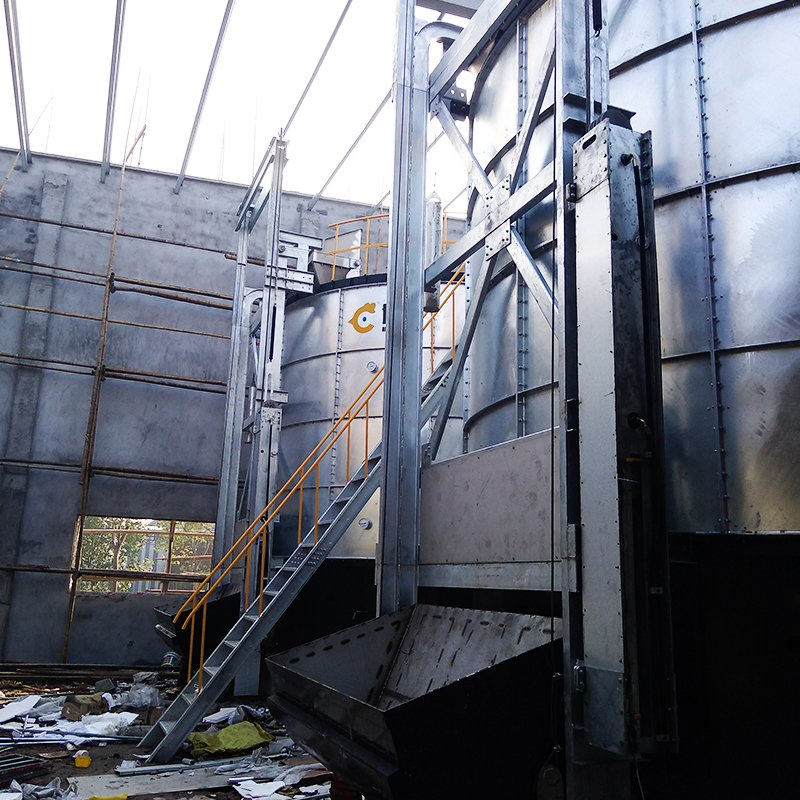 Compost Biodigester for Organic Nutrients Bioconversion Tank for Microbial Fertilizers Commercial Composting Vessel Solid Waste Fermentation Tank