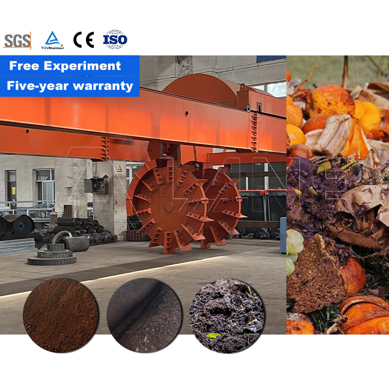 Brand Compost Making Wheel Type Compost Turner Fertilizer Composting Machine